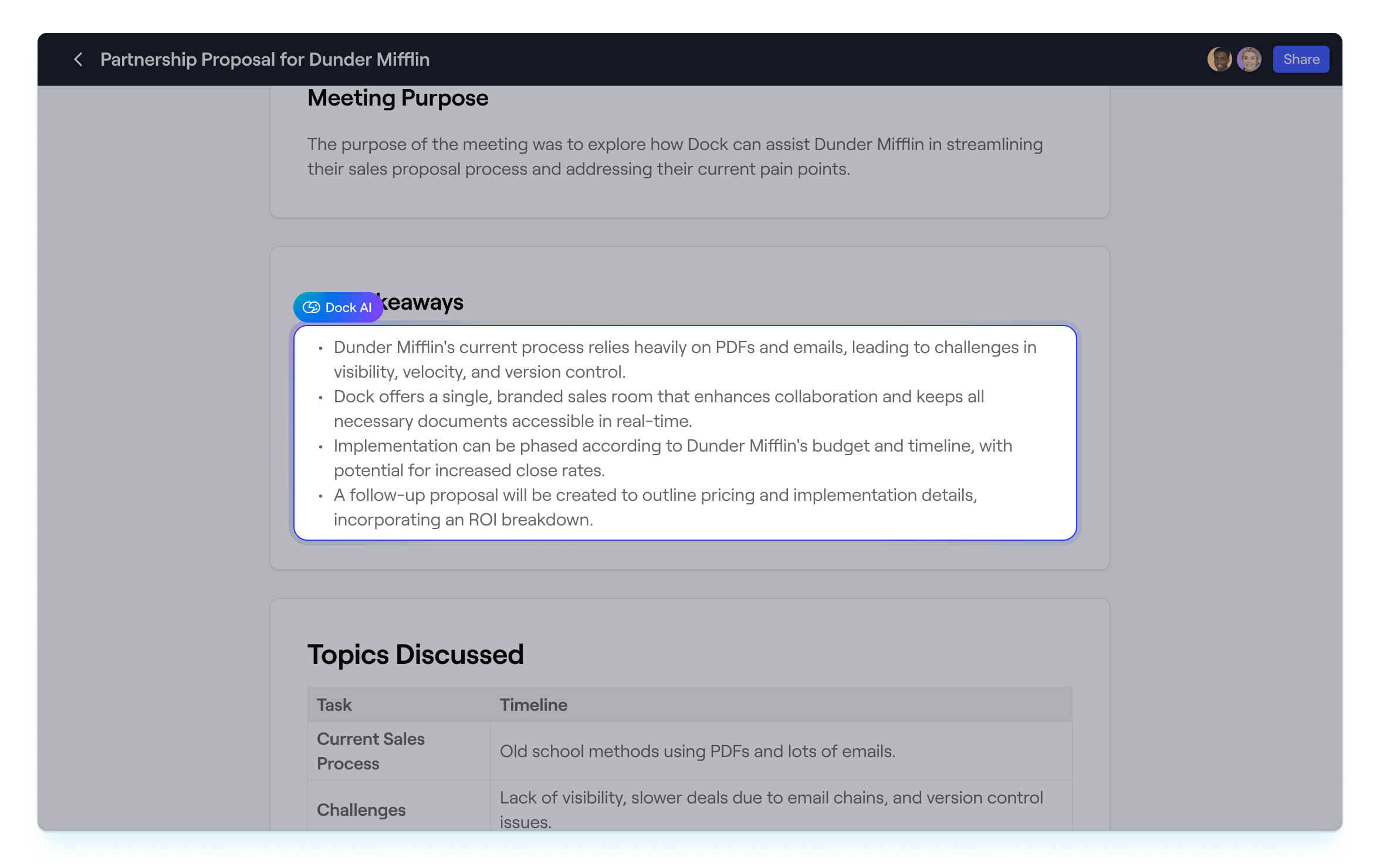 Dock Customer Onboarding
